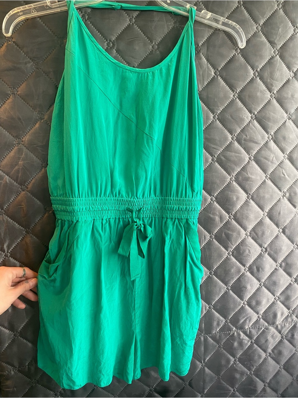 Wilfred Teal 100% silk Romper